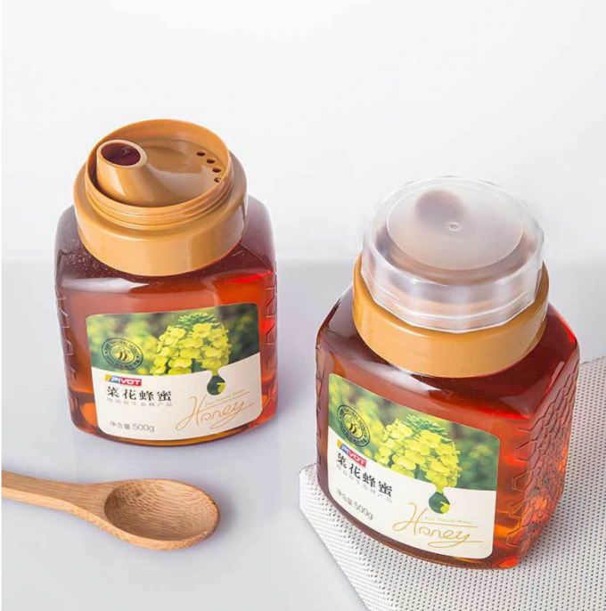 barattoli di plastica di 500g 700g Honey Plastic Beverage Bottles Reusable Squeezable 0