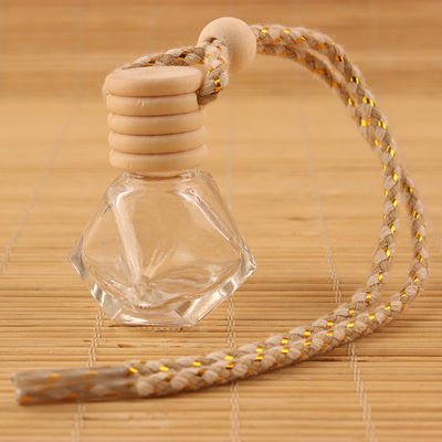 Good price Bottiglia vuota della bevanda rinfrescante di aria di Diamond Car Reed Diffuser Pendant 8ml e coperchio di legno in linea