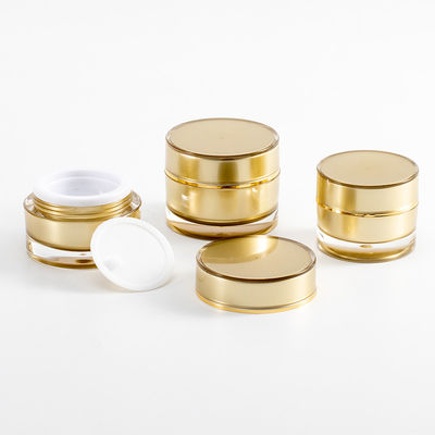 Good price Il fronte doppio acrilico di lusso di Skincare screma i barattoli di plastica vuoti con i coperchi in linea