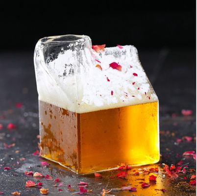 Good price bottiglia speciale del contenitore di latte della caffettiera 350ml trasparente per la bottiglia di vetro di cocktail di Antivari in linea