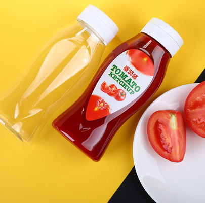 Good price ODM 450ml delle bottiglie del condimento della plastica del ketchup della radura di PETG in linea
