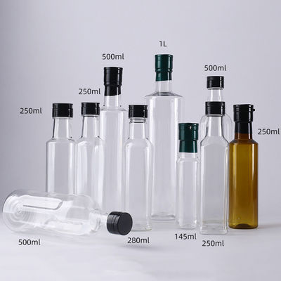 Good price Olive Oil Vinegar Plastic Bottle con il quadrato 8.8oz del coperchio a vite in linea