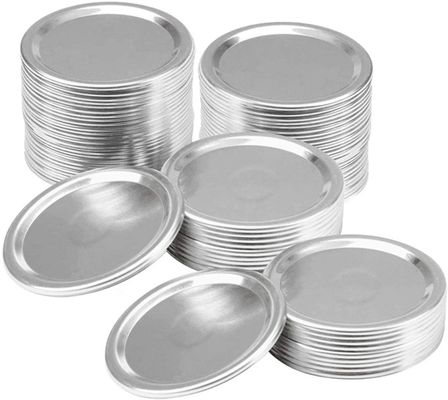 Good price Contenitori di alluminio riutilizzabili del cilindro del diametro 3.38in Mason Glass Mason Jar Lids 86mm in linea