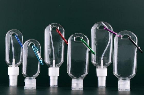 Good price Prodotto disinfettante portatile riutilizzabile a catena chiave 2.1oz della mano dell'ANIMALE DOMESTICO delle bottiglie dello spruzzo di Eco in linea