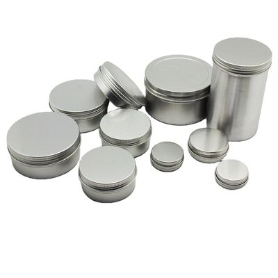 Good price 20ml al barattolo cosmetico 3.9in Dia Screw Top Aluminium Tins del metallo 250ml in linea