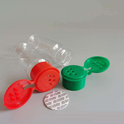 Good price Il giro di condimento di plastica della bottiglia del contenitore di polvere del pepe della spezia dell'ANIMALE DOMESTICO ha modellato 100g in linea